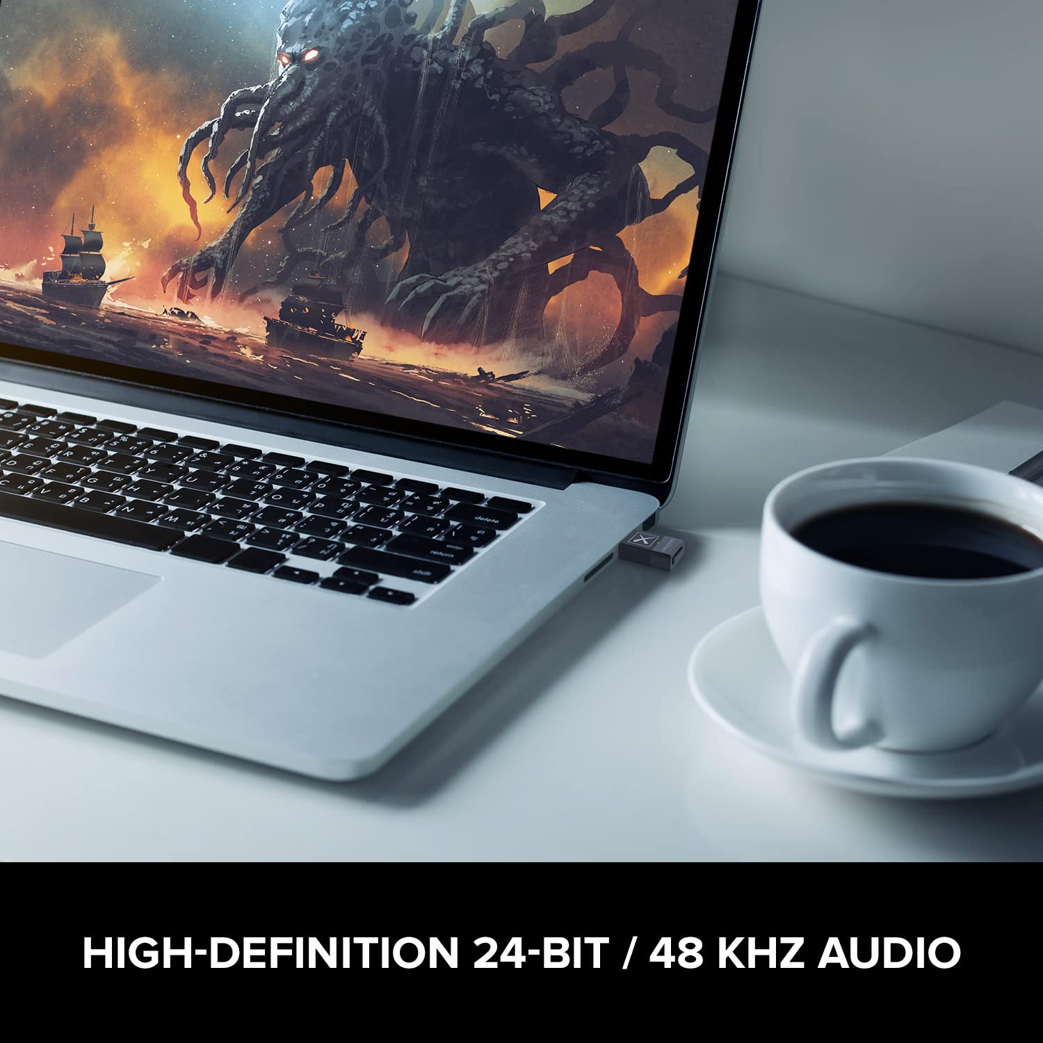 Creative BT-W3X Smart Bluetooth 5.3 Audio Transmitter with aptX HD, High-Definition 24-bit / 48 kHz Audio, Device-Switching Function, Works with PC/Mac/Gaming Consoles - Image 3