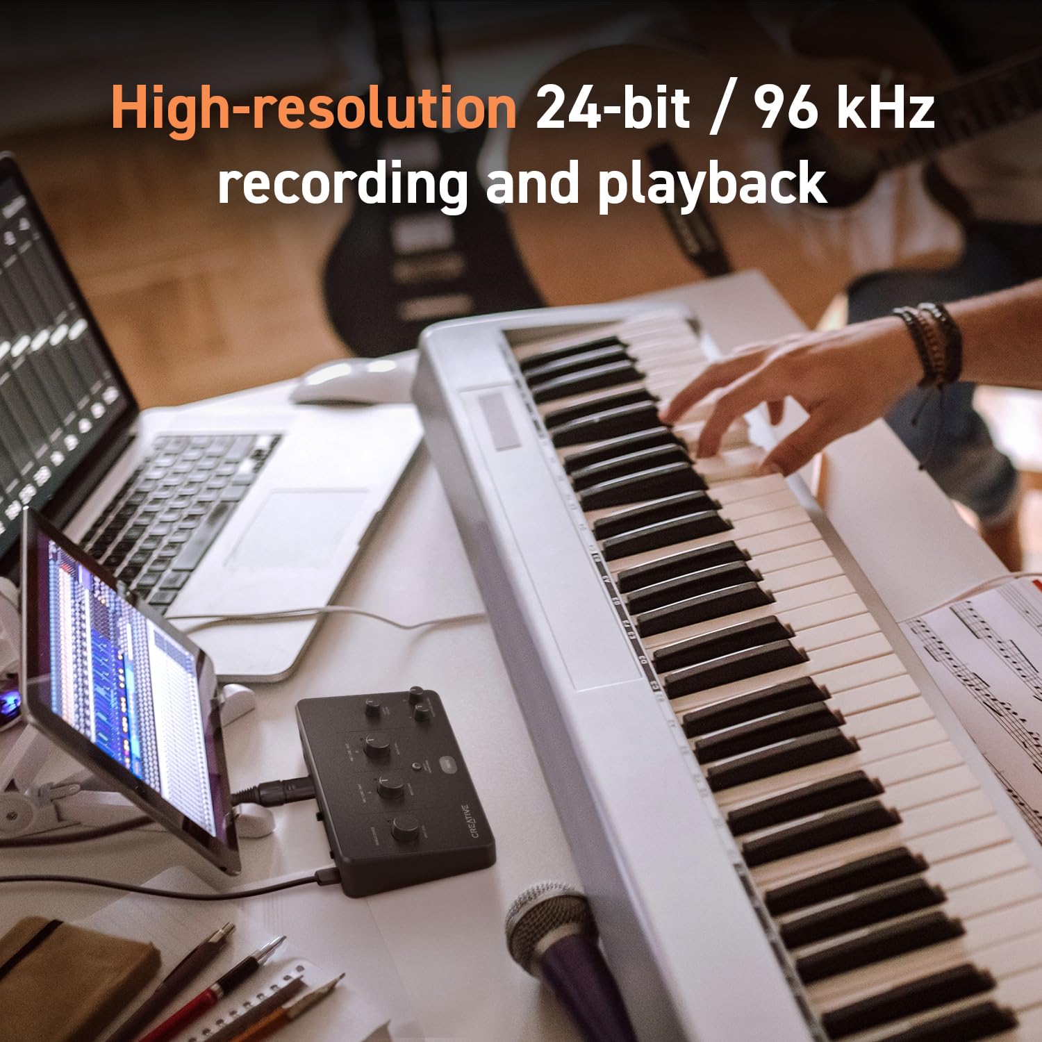 Creative Live! Audio A3 USB Audio Interface with High-Resolution Recording and Playback up to 24-bit 96kHz, with Zero-Latency Direct Monitoring - Image 3