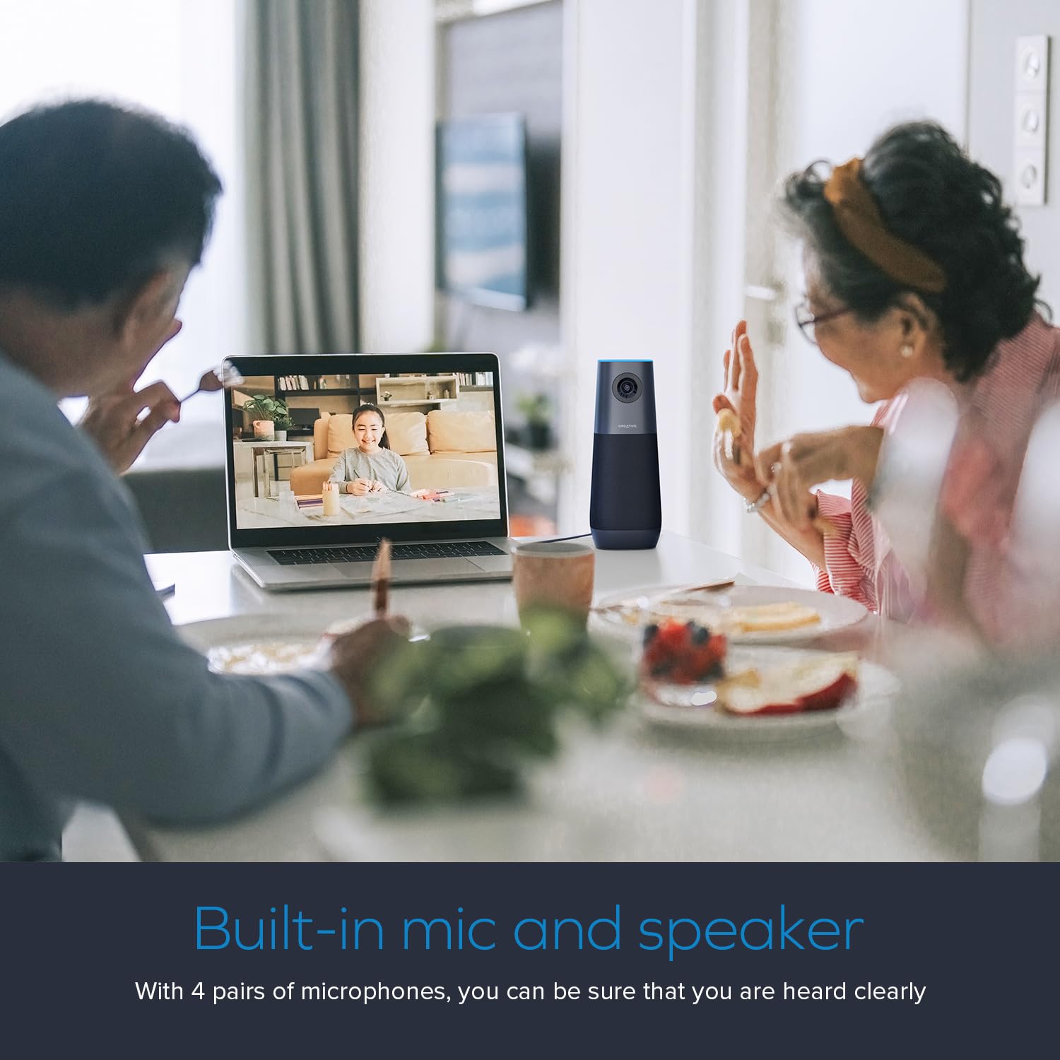 Creative Live! Meet 4K: 4K UHD Conference Webcam with Auto Tracking with 7 X Digital Zoom, for PC and Mac - Image 5