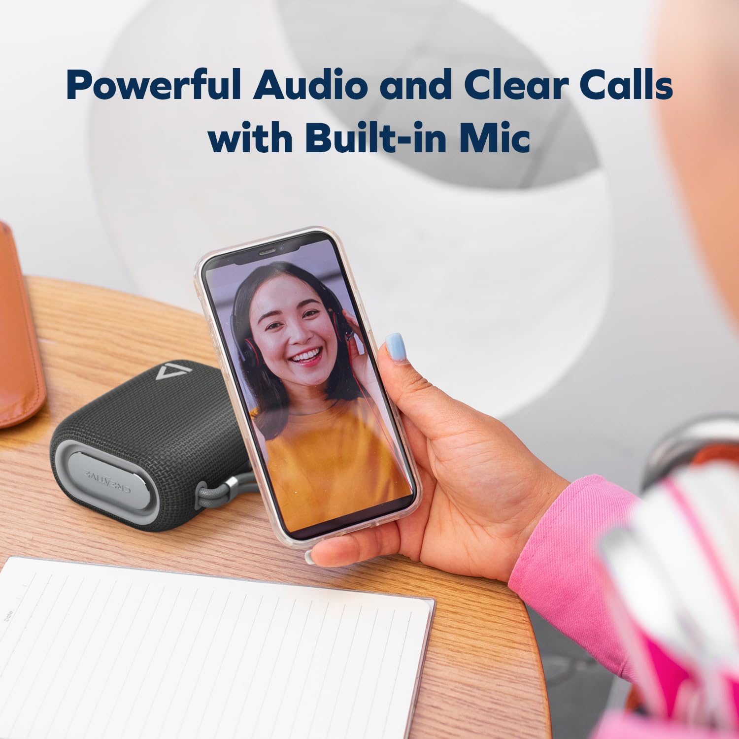 Creative MUVO Flex Portable Waterproof Bluetooth 5.3 Speaker with Auracast, Up to 10 Hours of Battery Life, IP67 Waterproof, and Powerful Bass Performance (Black) - Image 4