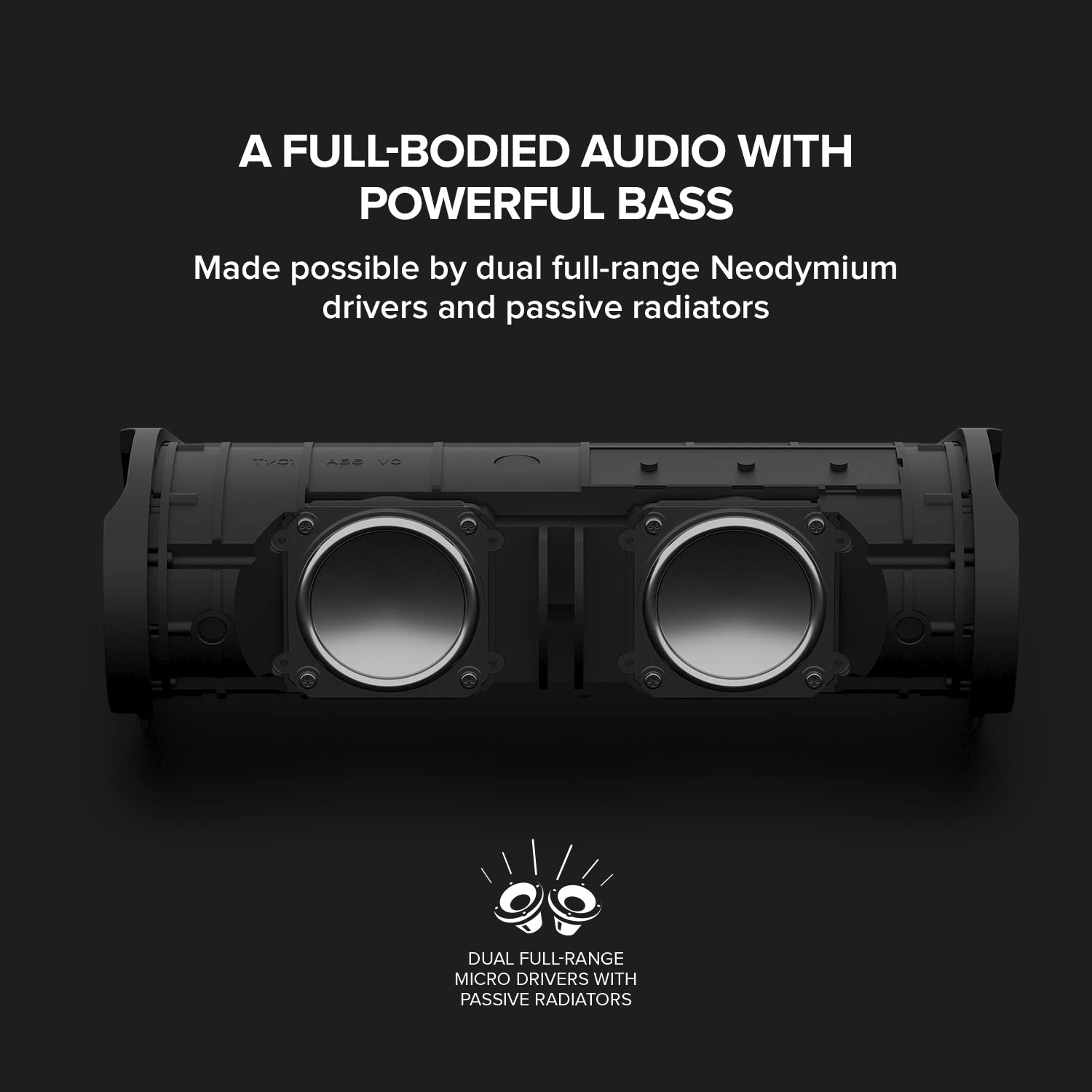 Creative MUVO Go Portable Waterproof Bluetooth 5.3 Speaker with Up to 18 Hours of Battery Life, IPX7 Waterproof, and Powerful Bass Performance, Wireless Stereo Link (Blue) - Image 5