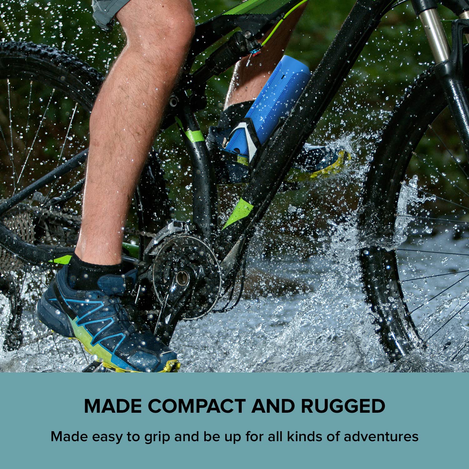 Creative MUVO Go Portable Waterproof Bluetooth 5.3 Speaker with Up to 18 Hours of Battery Life, IPX7 Waterproof, and Powerful Bass Performance, Wireless Stereo Link (Blue) - Image 6