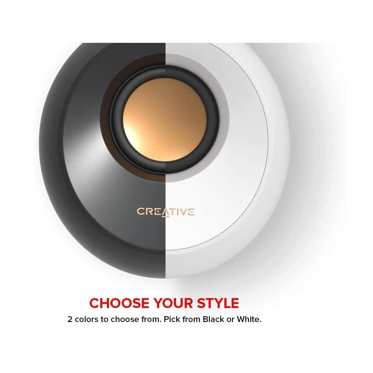 Creative Pebble 2.0 USB-Powered Desktop Speakers with Far-Field Drivers and Passive Radiators for Pcs and Laptops (Black) - Image 4