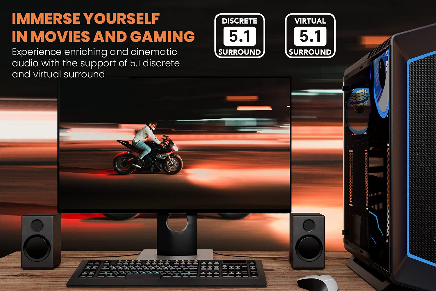 Creative Sound Blaster Audigy Fx V2 Upgradable Hi-res PCI-e Sound Card with 5.1 Discrete and Virtual Surround, Scout Mode, SmartComms Kit for PC - Image 3