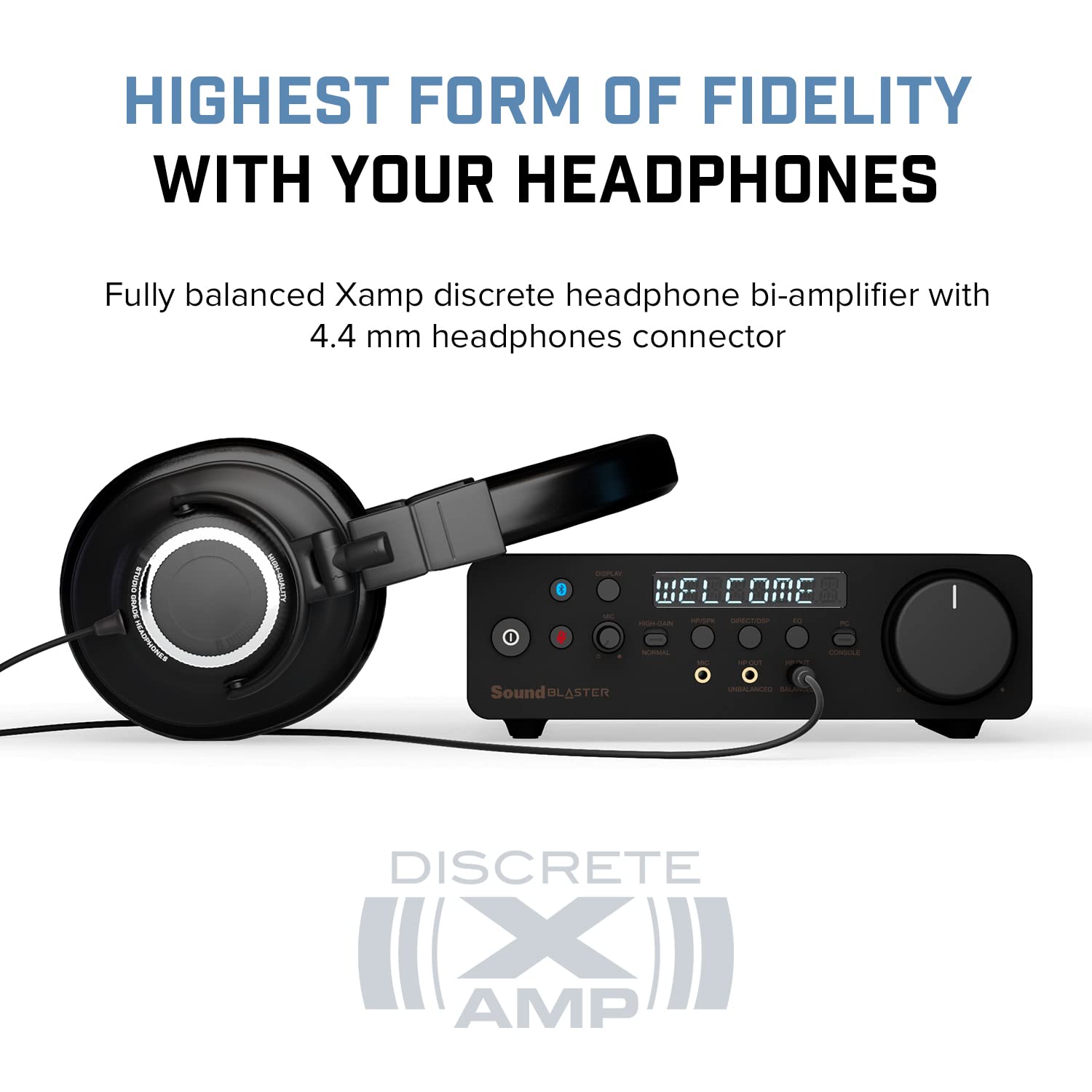 Creative Sound Blaster X5 Hi-res 32bit/384kHz External USB DAC with Fully Balanced Xamp Headphone Bi-amp, Bluetooth Receiver, RCA in/-Out, TOSLINK Optical in/-Out, Mic-in, Headset-in for Audiophiles  - Image 3