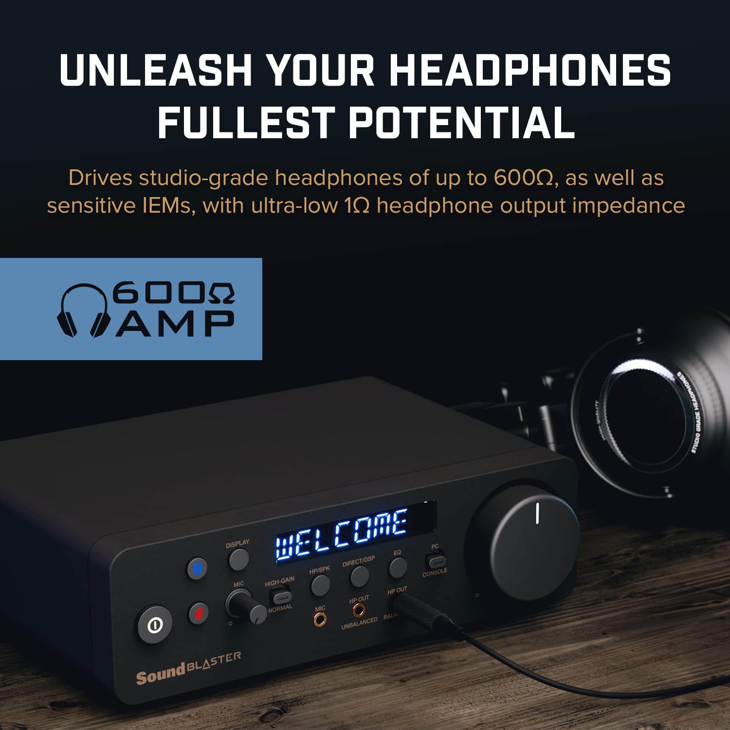 Creative Sound Blaster X5 Hi-res 32bit/384kHz External USB DAC with Fully Balanced Xamp Headphone Bi-amp, Bluetooth Receiver, RCA in/-Out, TOSLINK Optical in/-Out, Mic-in, Headset-in for Audiophiles  - Image 4