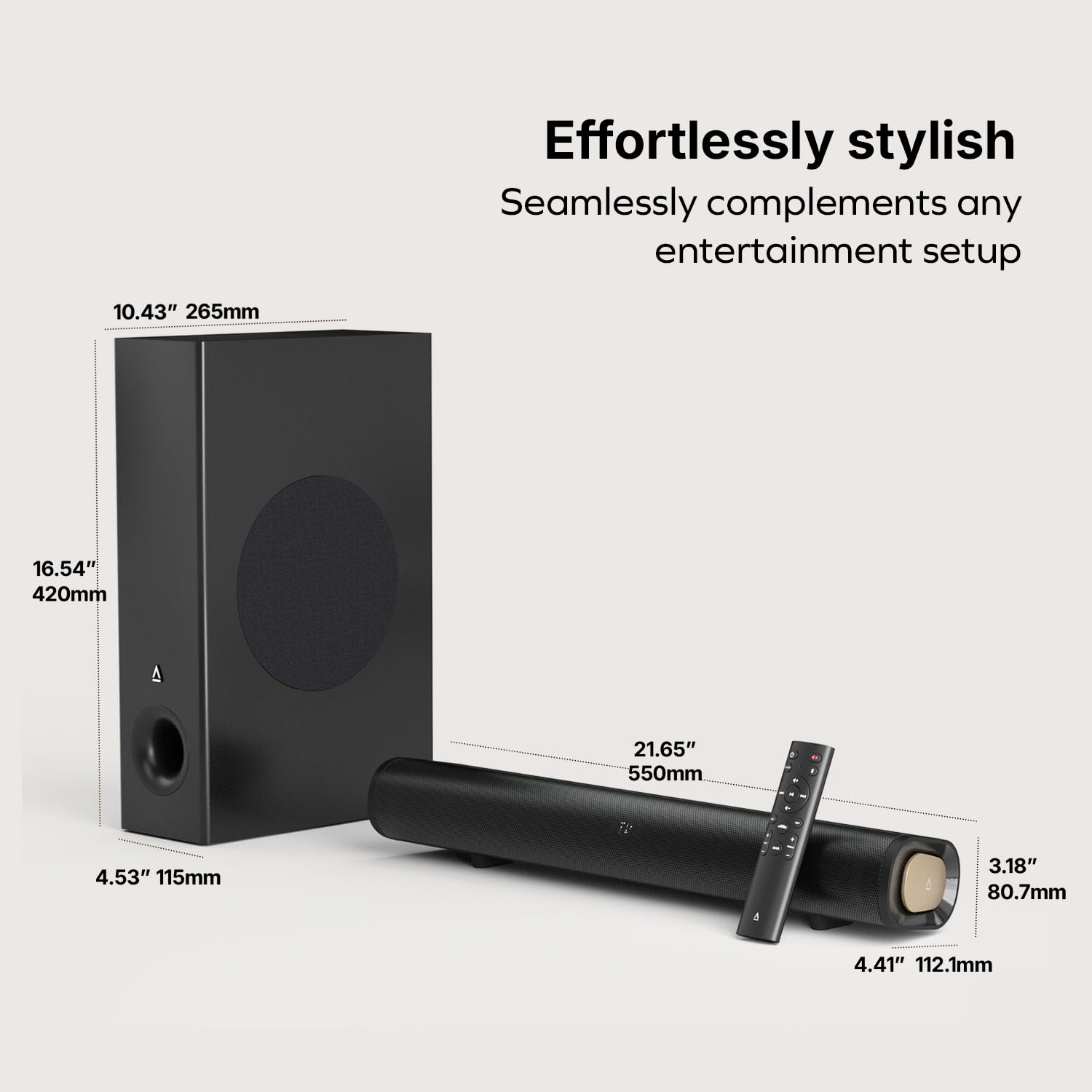Creative Stage Pro - 2.1 Soundbar with Dolby Audio, HDMI, Bluetooth 5.3, USB Audio, for TV, PC and Mobile - Image 5