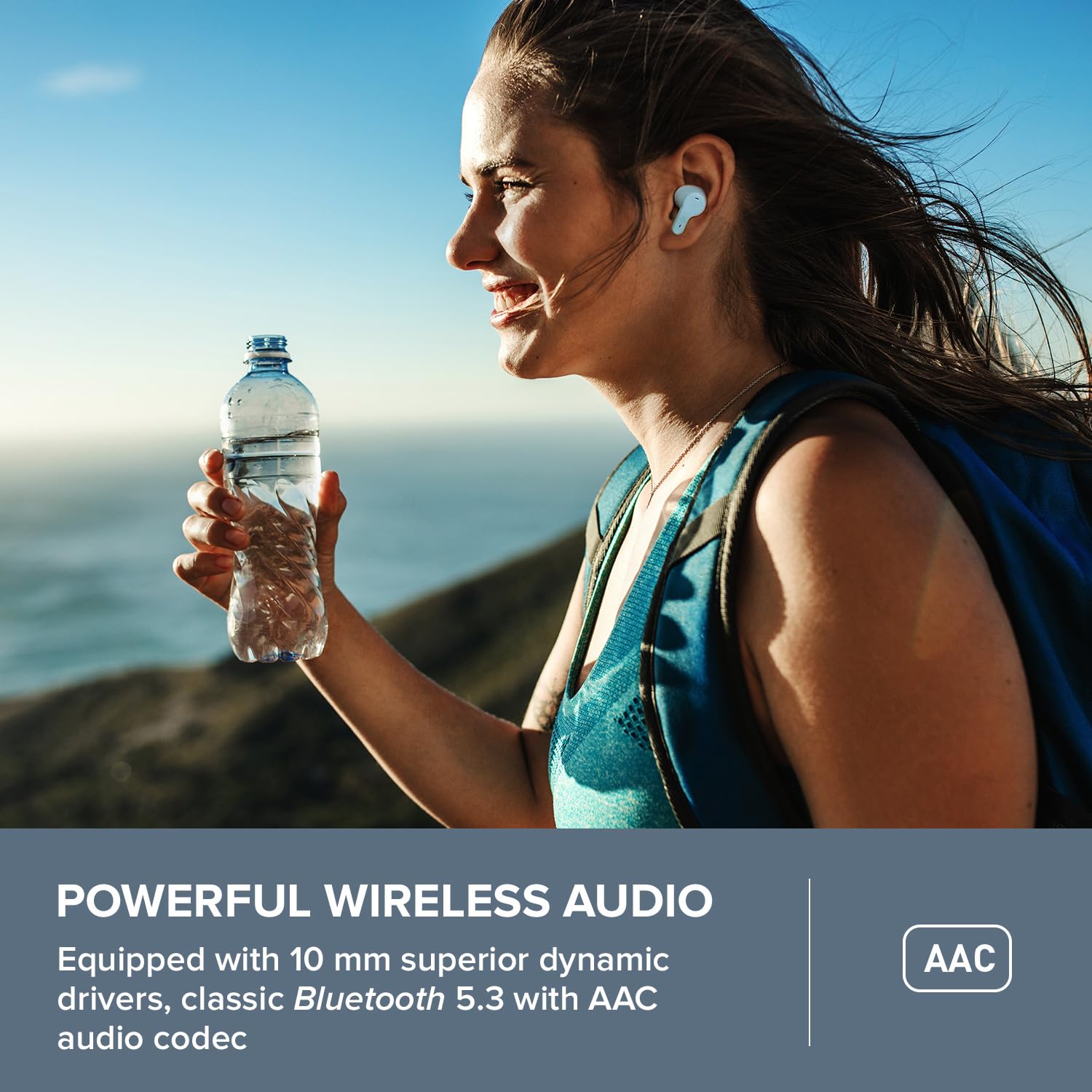 Creative Zen Air Pro Lightweight True Wireless Sweatproof in-Ears with Active Noise Cancellation, Ambient Mode, LE Audio, Bluetooth 5.3, IPX5, Up to 33 Hours Battery Life - Image 4