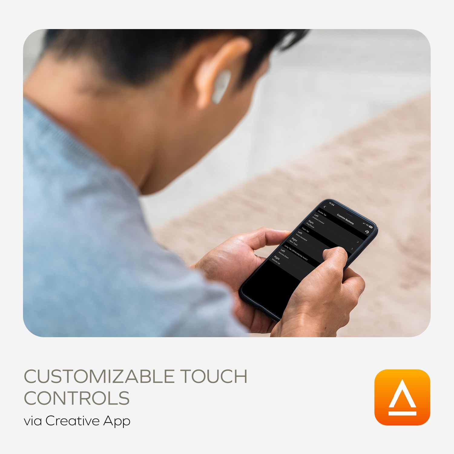 Creative Zen Air SXFI Lightweight True Wireless in-Ears with Super X-Fi Spaital Audio, Active Noise Cancellation, Ambient Mode, Bluetooth 5.3, IPX5, Up to 39 Hours Battery Life - Image 7