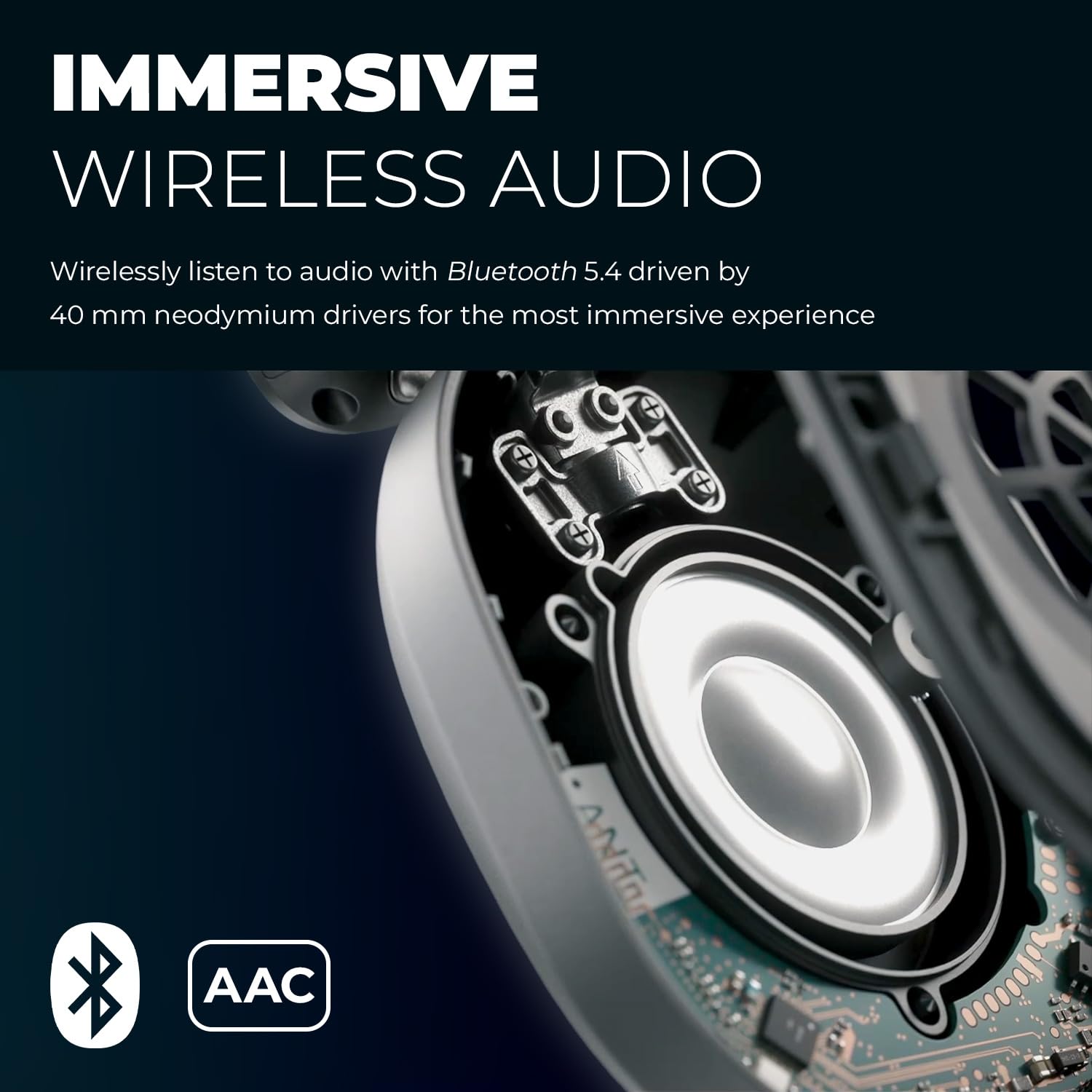 Creative Zen Hybrid (Gen 2) Wireless Over-Ear Headphones with Active Noise Cancellation, Ambient Mode, Bluetooth 5.4, SXFI Ready, Up to 75 Hours Battery Life (Black) - Image 3