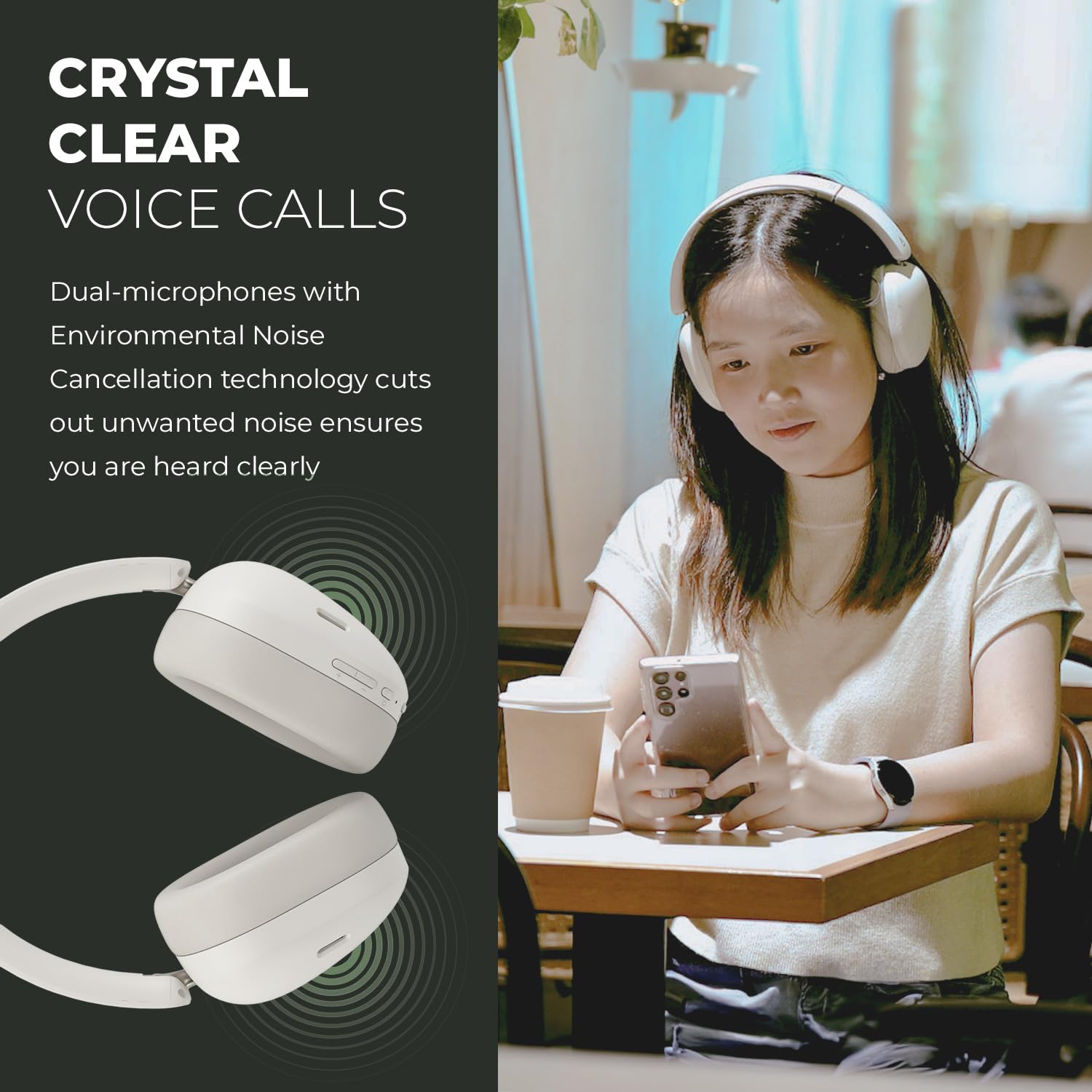 Creative Zen Hybrid (Gen 2) Wireless Over-Ear Headphones with Active Noise Cancellation, Ambient Mode, Bluetooth 5.4, SXFI Ready, Up to 75 Hours Battery Life (Black) - Image 7