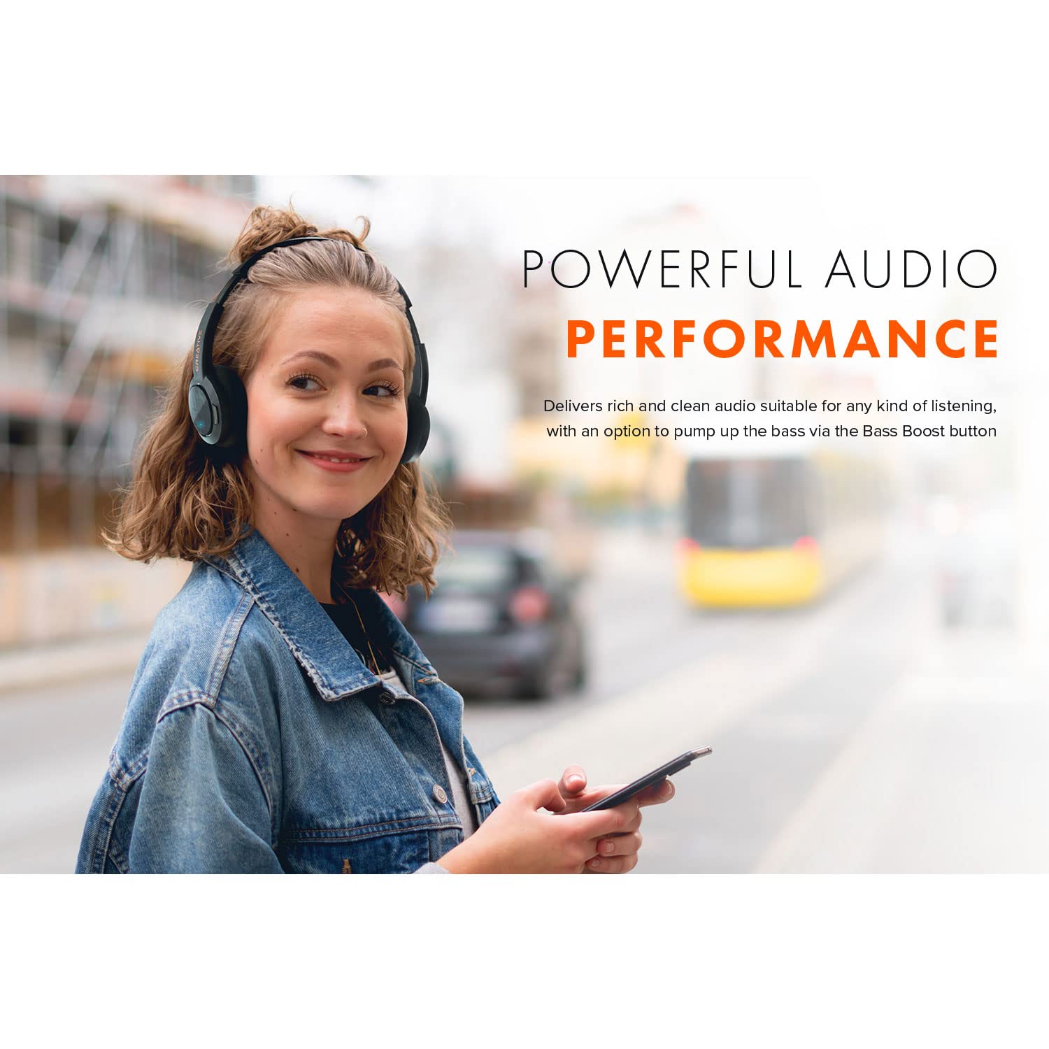 Sound Blaster JAM V2 On-Ear Lightweight Bluetooth 5.0 Wireless Headphones with USB-C, aptX Low Latency, aptX HD, Multipoint Connectivity, Voice Detection and Noise Reduction, 22 Hours Battery Life - Image 5