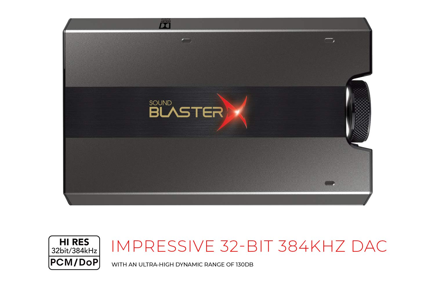 Sound BlasterX G6 Hi-Res 130dB 32bit/384kHz Gaming DAC, External USB Sound Card with Xamp Headphone Amp, Dolby Digital, 7.1 Virtual Surround Sound, Sidetone/Speaker Control for PS4, Xbox One - Image 4